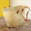 French Market Basket Dark Leather Handles - Image 3