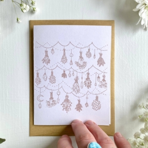 Hanging Herbs Blank Card