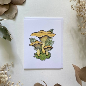 Chanterelle Mushroom Blank Card