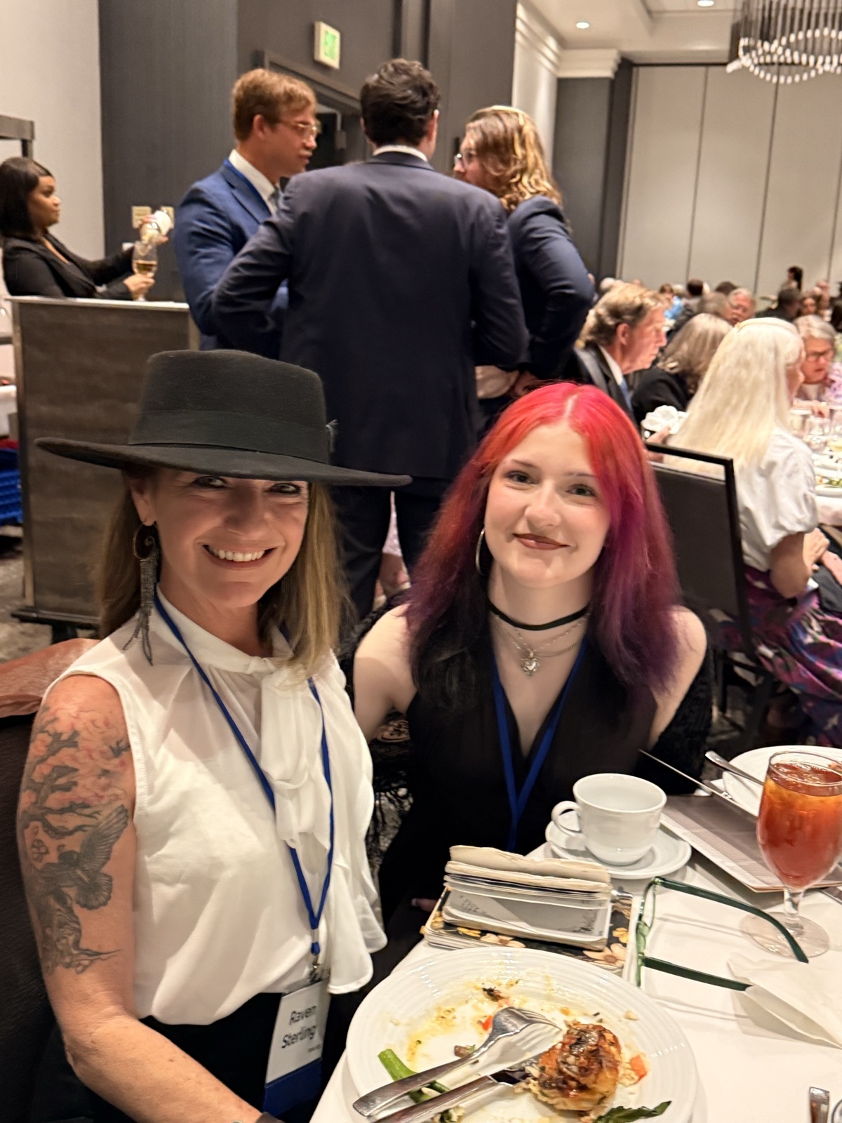 Raven Sterling and Ella at the Governor's Conservation Achievement Award banquet